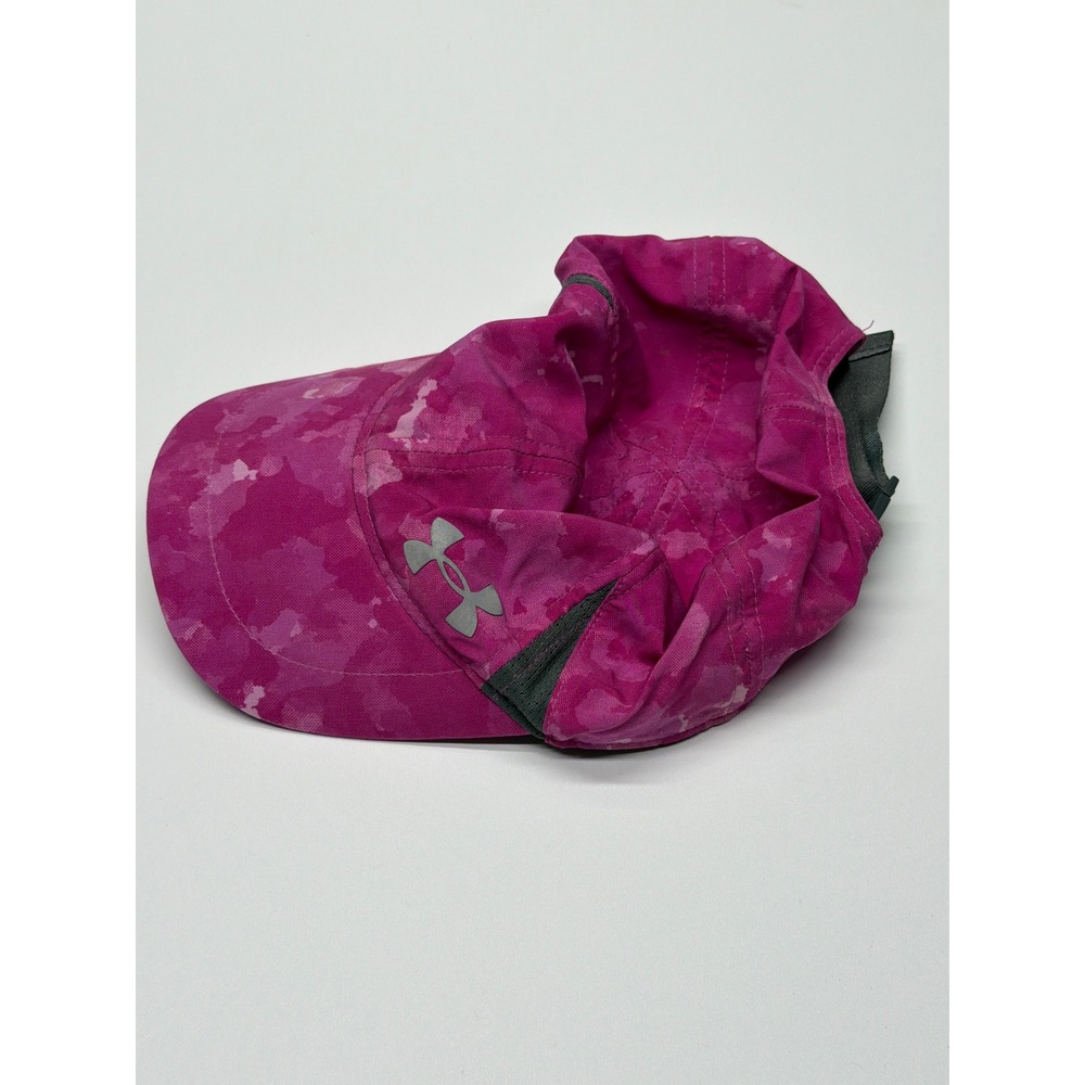 Under Armour Pink Camo UA Free Fit Baseball Cap Youth Adjustable - Picture 2 of 6
